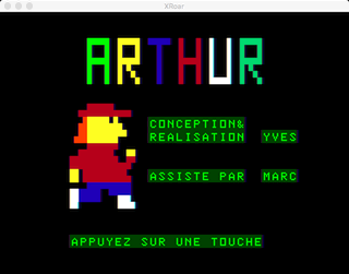 Arthur intro screen