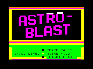 Astro-Blast Intro