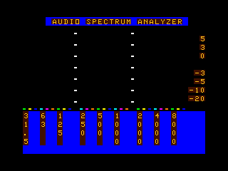 Audio Spectrum Analyzer regular screen