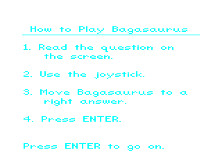 Bagasaurus game screen #1