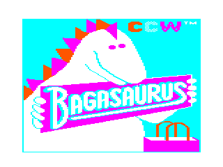 Bagasaurus Intro screen #1