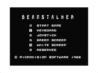 Beanstalker intro screen
