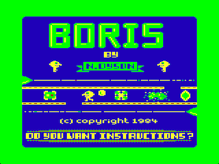 Boris the Bold intro screen #1
