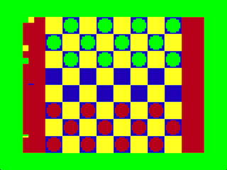 Checkers game screen
