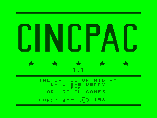 CINCPAC - Battle of Midway intro screen #1