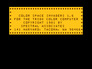 Color Space Invaders intro #1
