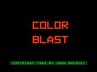 Color Blast intro screen #2