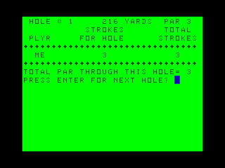 Color Golf III game screen #5