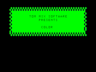 Color Golf III intro screen #1