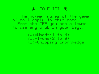 Color Golf III intro screen #3