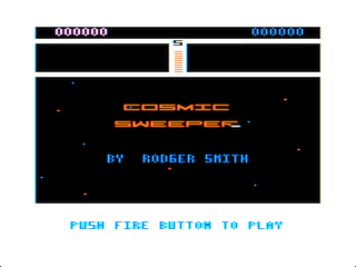 Cosmic Sweeper intro screen
