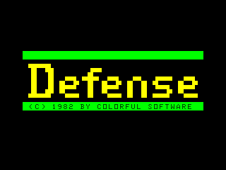 Defense intro screen