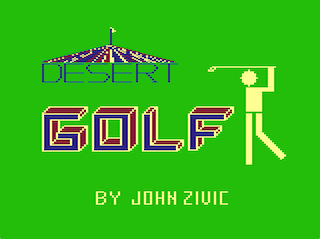 Desert Golf intro screen #1