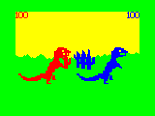 Dino Wars game screen