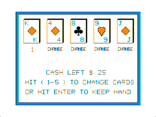 Draw Poker (Bill Bernico) Coco 1/2 game screen #2