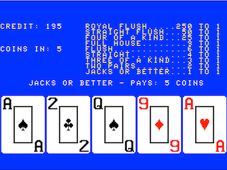 Draw Poker (Gary James) game screen #2