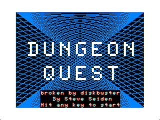 Dungeon Quest intro screen #1