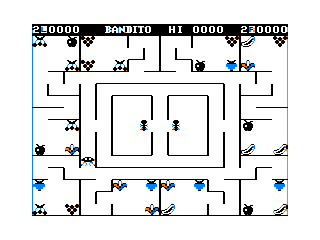 El Bandito game screen (Mark Data Products version)