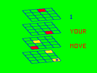 Four Cube game screen