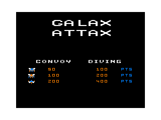 Galax Attax intro screen 2