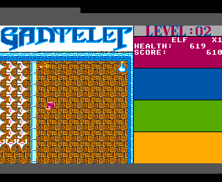 Gantelet II Level 2 game screen