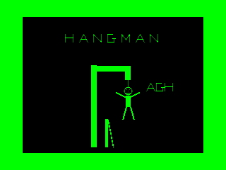 Hangman intro screen