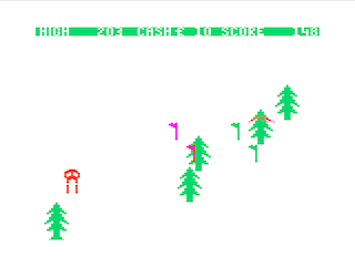 Horace Goes Skiing level 2 games screen