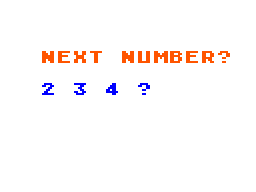 Kindercomp sample game screen (Sequence)