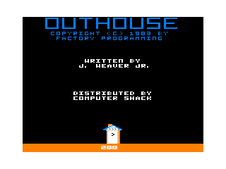 Outhouse intro screen #2
