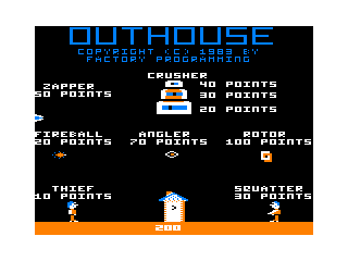Outhouse intro screen #3