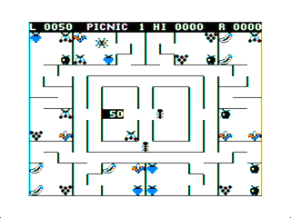 Original Picnic game screen (Creative Computing Software version)