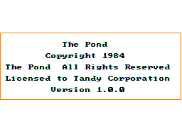 The Pond intro screen #2
