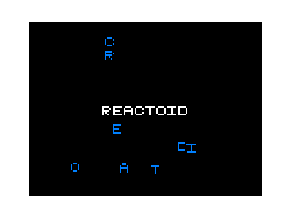 Reactoid intro screen