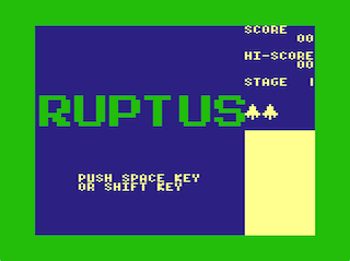 Ruptus Intro screen (Coco 1/2)