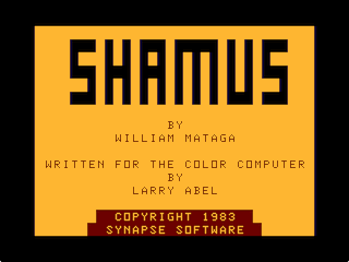 Shamus intro screen (Synapse version)