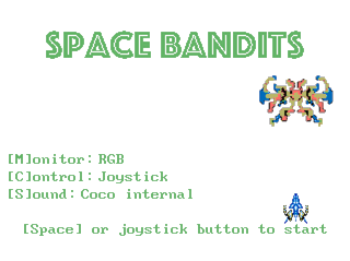 Space Bandits intro screen