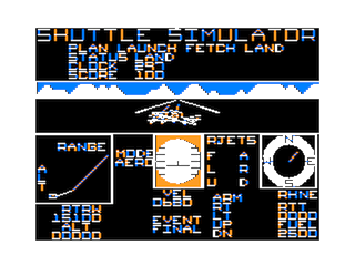 Space Shuttle game screen #7 (landing... badly)