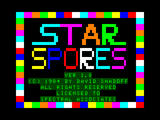 Star Spores Spectral intro screen