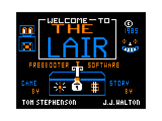 The lair intro screen