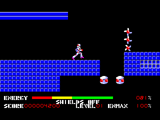 Thexder game screen