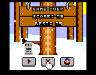 Timber Man Christmas Edition game screen #2