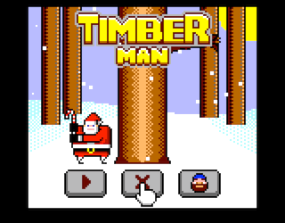Timber Man Christmas Edition intro screen #1