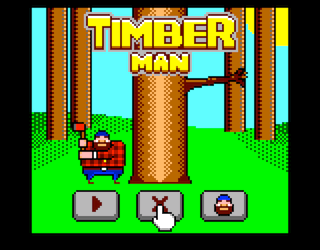 Timber Man intro screen #2