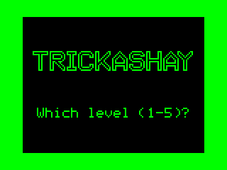 Trickashay intro screen