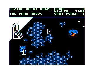 Wizard's Den level 1 game screen